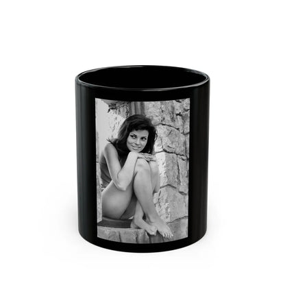 Raquel Welch #307 (Vintage Female Icon) Black Coffee Mug-11oz-Go Mug Yourself