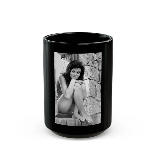 Raquel Welch #307 (Vintage Female Icon) Black Coffee Mug 15oz - Go Mug Yourself