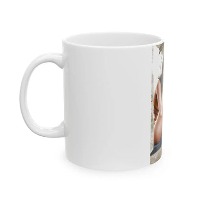 Raquel Welch #3071 (Vintage Female Icon) White Coffee Mug-Go Mug Yourself