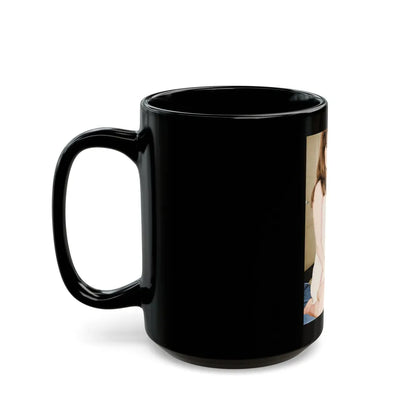 Raquel Welch #317 (Vintage Female Icon) Black Coffee Mug-Go Mug Yourself