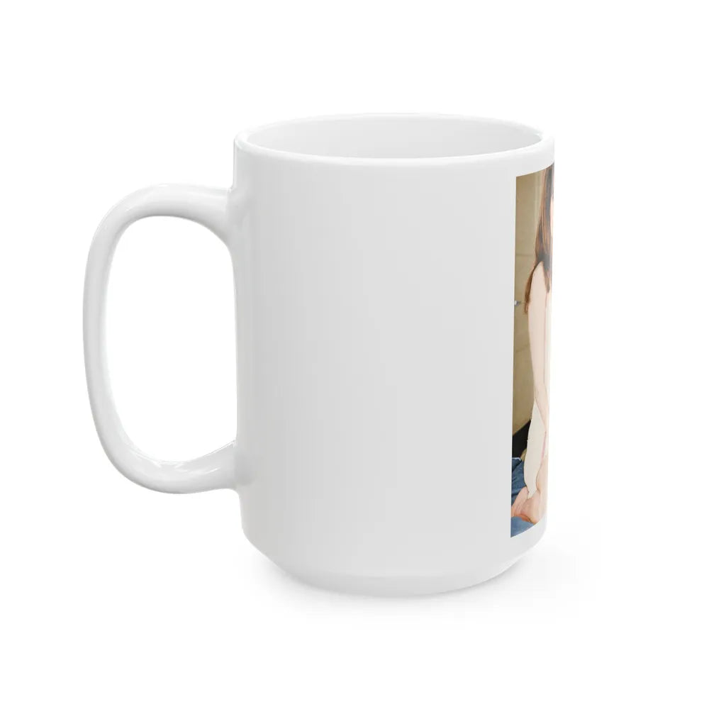 Raquel Welch #317 (Vintage Female Icon) White Coffee Mug-Go Mug Yourself