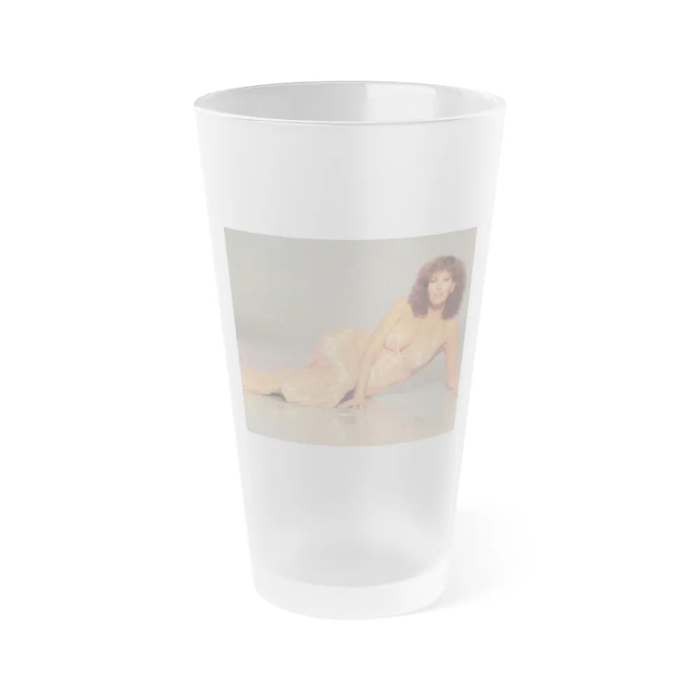 Raquel Welch #323 (Vintage Female Icon) Frosted Pint Glass 16oz-16oz-Frosted-Go Mug Yourself