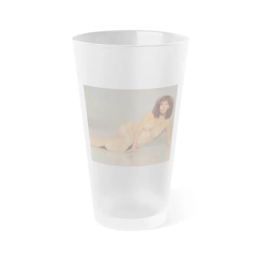 Raquel Welch #323 (Vintage Female Icon) Frosted Pint Glass 16oz 16oz Frosted - Go Mug Yourself