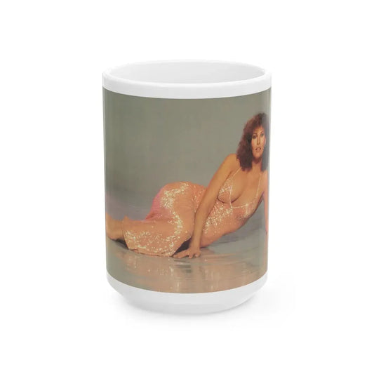 Raquel Welch #323 (Vintage Female Icon) White Coffee Mug 15oz - Go Mug Yourself