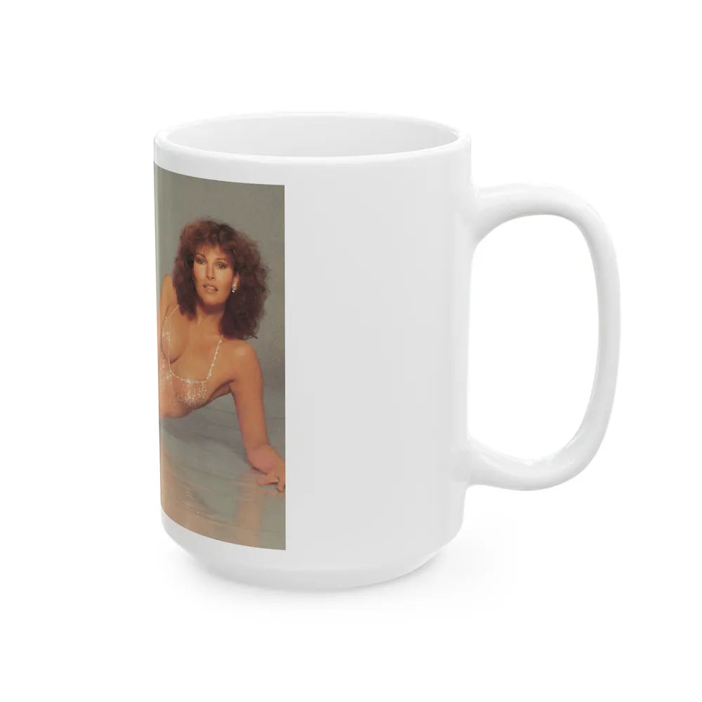 Raquel Welch #323 (Vintage Female Icon) White Coffee Mug-Go Mug Yourself