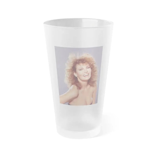 Raquel Welch #324 (Vintage Female Icon) Frosted Pint Glass 16oz 16oz Frosted - Go Mug Yourself