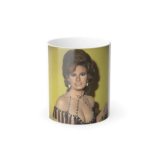 Raquel Welch #330 (Vintage Female Icons) Color Changing Mug 11oz-11oz-Go Mug Yourself
