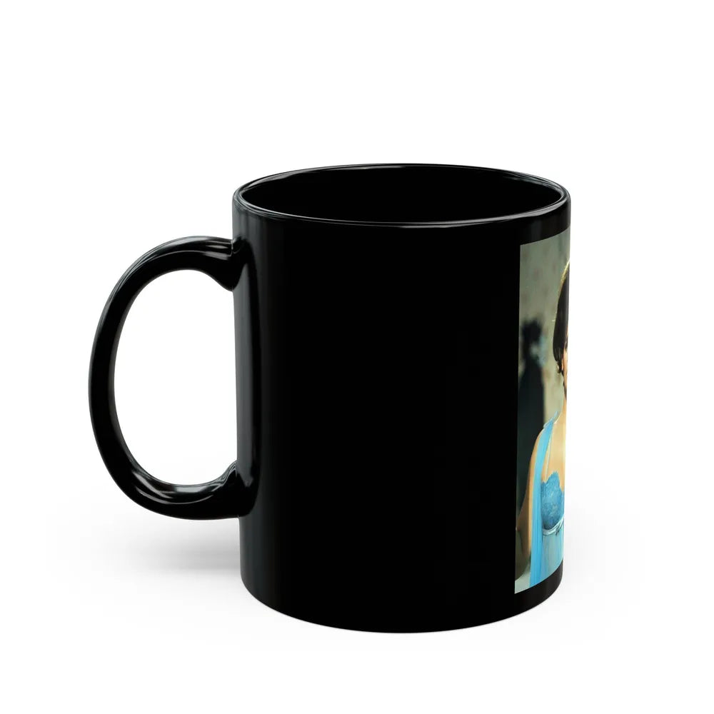 Raquel Welch #331 (Vintage Female Icon) Black Coffee Mug-Go Mug Yourself