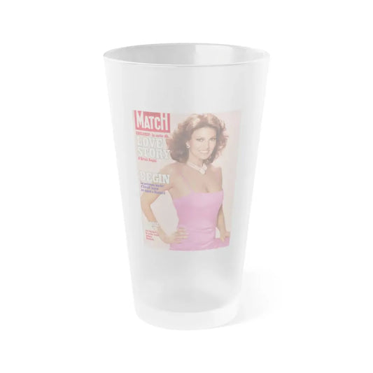 Raquel Welch #336 - Mag. Cover (Vintage Female Icon) Frosted Pint Glass 16oz 16oz Frosted - Go Mug Yourself