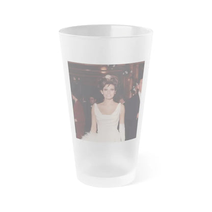 Raquel Welch #337 (Vintage Female Icon) Frosted Pint Glass 16oz-16oz-Frosted-Go Mug Yourself