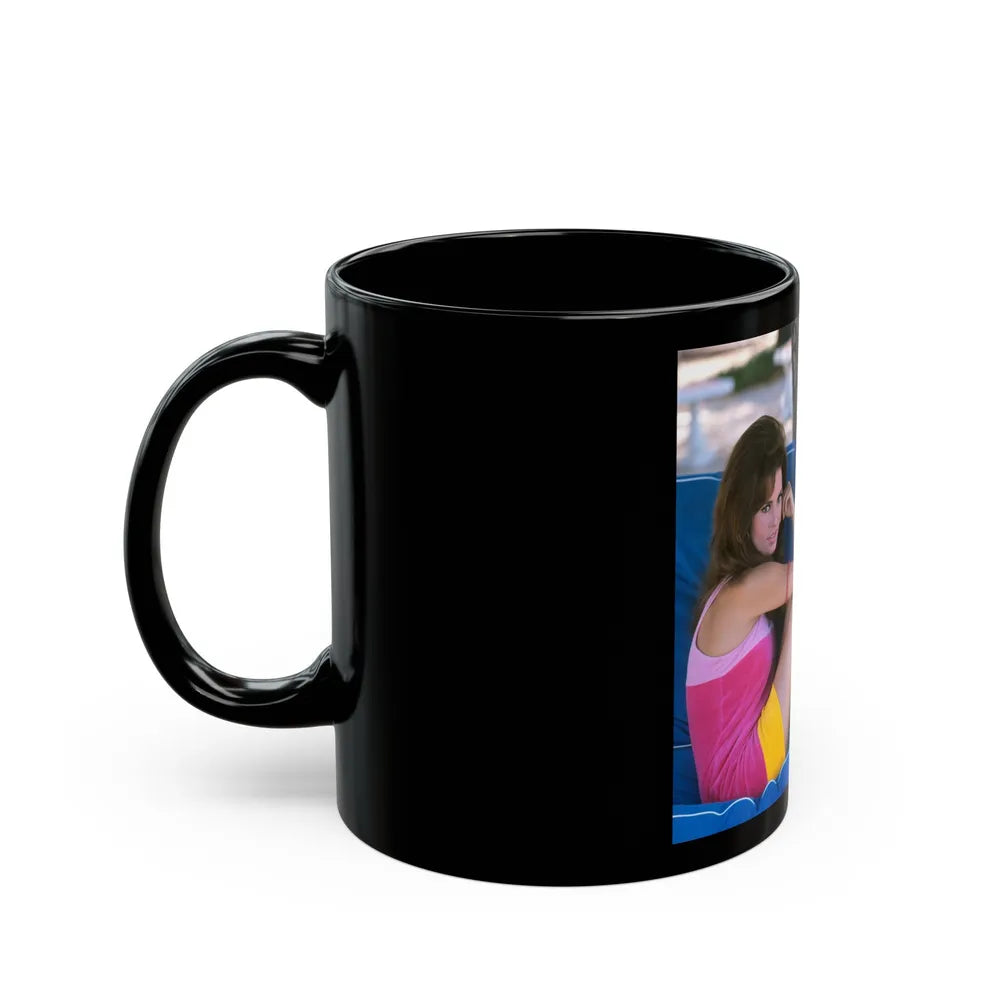 Raquel Welch #343 (Vintage Female Icon) Black Coffee Mug-Go Mug Yourself