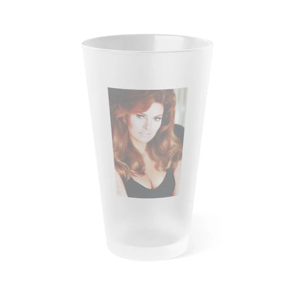 Raquel Welch #344 (Vintage Female Icon) Frosted Pint Glass 16oz-16oz-Frosted-Go Mug Yourself