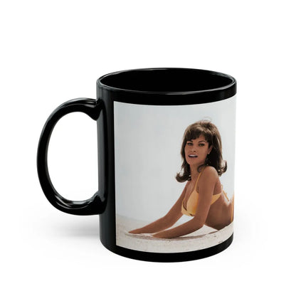 Raquel Welch #347 (Vintage Female Icon) Black Coffee Mug-Go Mug Yourself