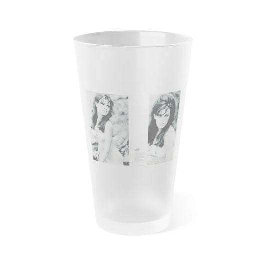 Raquel Welch #350 (Vintage Female Icon) Frosted Pint Glass 16oz-16oz-Frosted-Go Mug Yourself