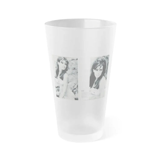 Raquel Welch #350 (Vintage Female Icon) Frosted Pint Glass 16oz 16oz Frosted - Go Mug Yourself