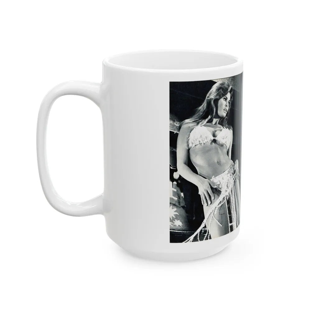 Raquel Welch #351 (Vintage Female Icon) White Coffee Mug-Go Mug Yourself