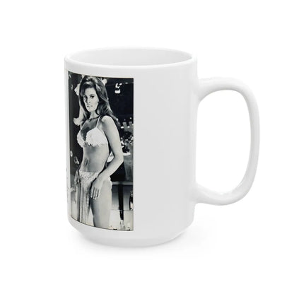 Raquel Welch #351 (Vintage Female Icon) White Coffee Mug-Go Mug Yourself