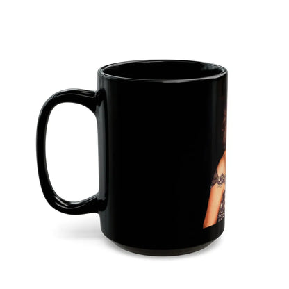 Raquel Welch #352 (Vintage Female Icon) Black Coffee Mug-Go Mug Yourself