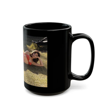 Raquel Welch #360 (Vintage Female Icon) Black Coffee Mug-Go Mug Yourself