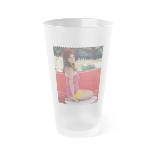 Raquel Welch #363 (Vintage Female Icon) Frosted Pint Glass 16oz 16oz Frosted - Go Mug Yourself