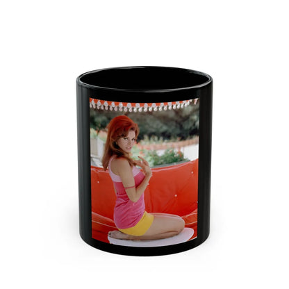 Raquel Welch #368 (Vintage Female Icon) Black Coffee Mug-11oz-Go Mug Yourself