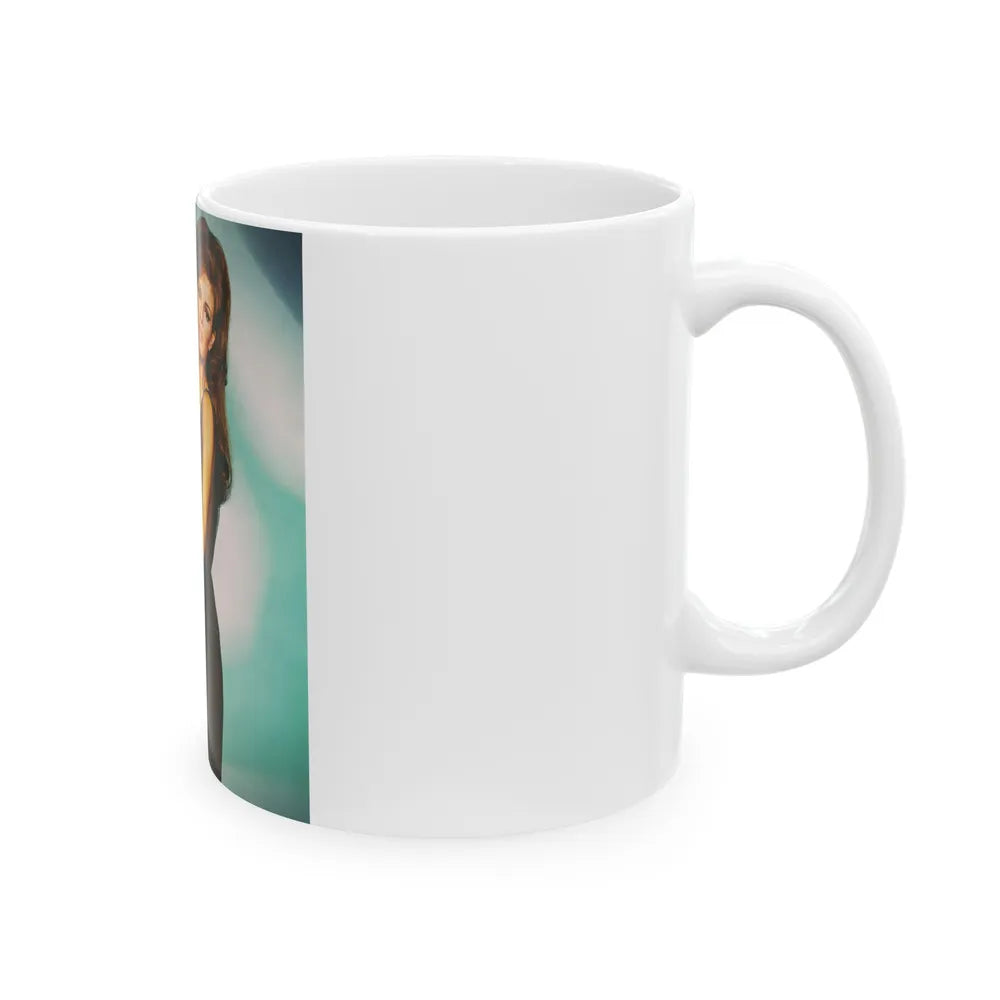 Raquel Welch #372 (Vintage Female Icon) White Coffee Mug-Go Mug Yourself