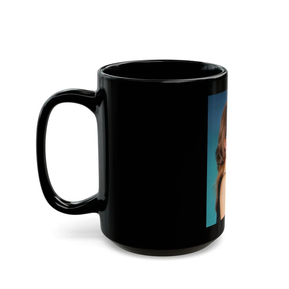 Raquel Welch #374 (Vintage Female Icon) Black Coffee Mug-Go Mug Yourself