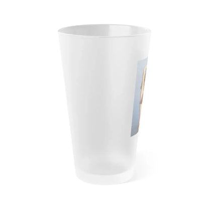 Raquel Welch #375 (Vintage Female Icon) Frosted Pint Glass 16oz - Go Mug Yourself