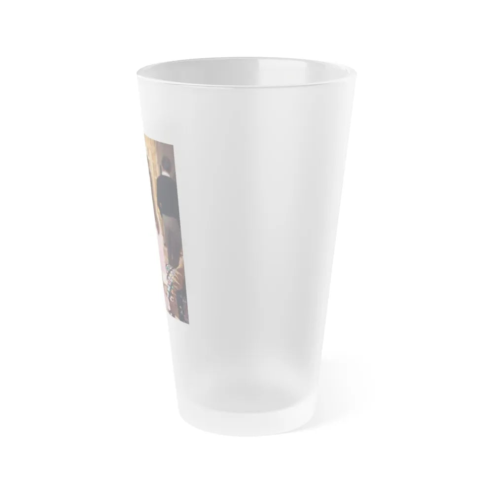 Raquel Welch #376 (Vintage Female Icon) Frosted Pint Glass 16oz-Go Mug Yourself