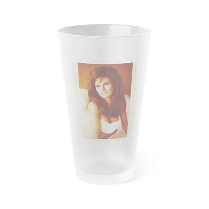 Raquel Welch #389 (Vintage Female Icon) Frosted Pint Glass 16oz-16oz-Frosted-Go Mug Yourself