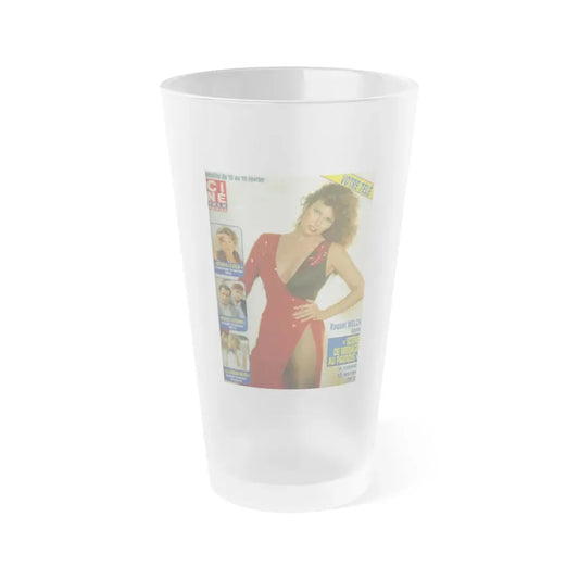 Raquel Welch #394 - Mag. Cover (Vintage Female Icon) Frosted Pint Glass 16oz 16oz Frosted - Go Mug Yourself