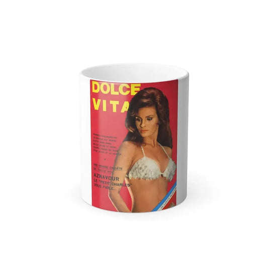 Raquel Welch #405 - Mag. Cover (Vintage Female Icon) Color Changing Mug 11oz 11oz - Go Mug Yourself