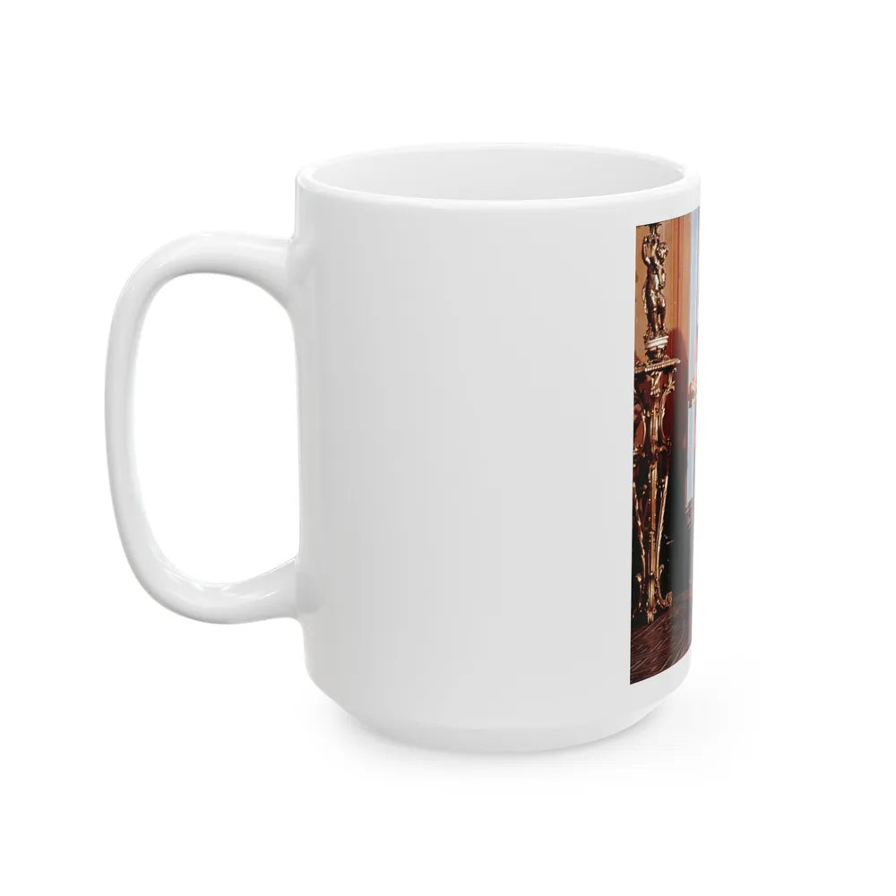 Raquel Welch #407 (Vintage Female Icon) White Coffee Mug-Go Mug Yourself