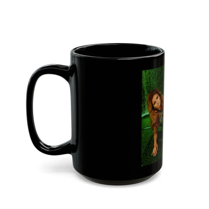 Raquel Welch #410 (Vintage Female Icon) Black Coffee Mug-Go Mug Yourself