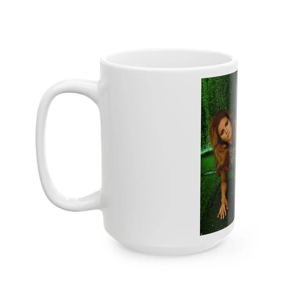 Raquel Welch #410 (Vintage Female Icon) White Coffee Mug-Go Mug Yourself