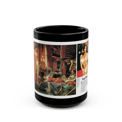 Raquel Welch #411 (Vintage Female Icon) Black Coffee Mug-15oz-Go Mug Yourself