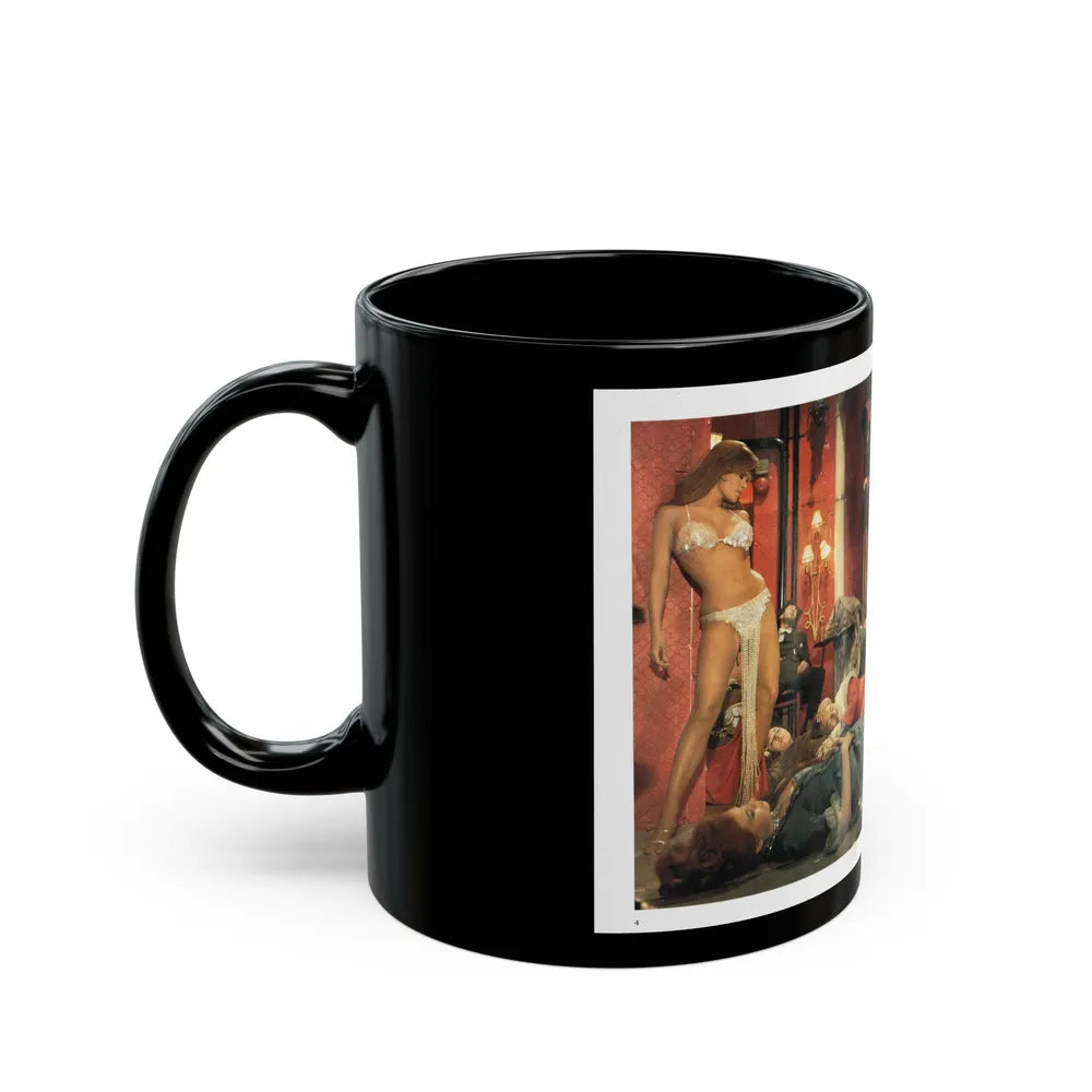 Raquel Welch #411 (Vintage Female Icon) Black Coffee Mug-Go Mug Yourself