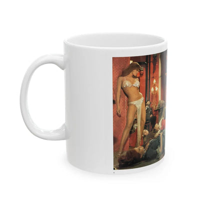 Raquel Welch #411 (Vintage Female Icon) White Coffee Mug-Go Mug Yourself