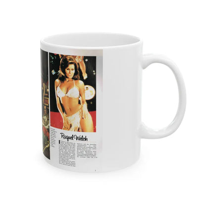 Raquel Welch #411 (Vintage Female Icon) White Coffee Mug-Go Mug Yourself