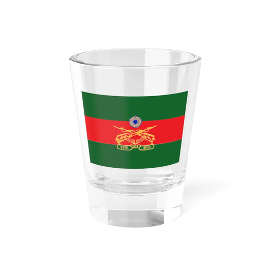 Rashtriya Rifles Flag (India) Shot Glass 1.5oz 1.5oz - Go Mug Yourself