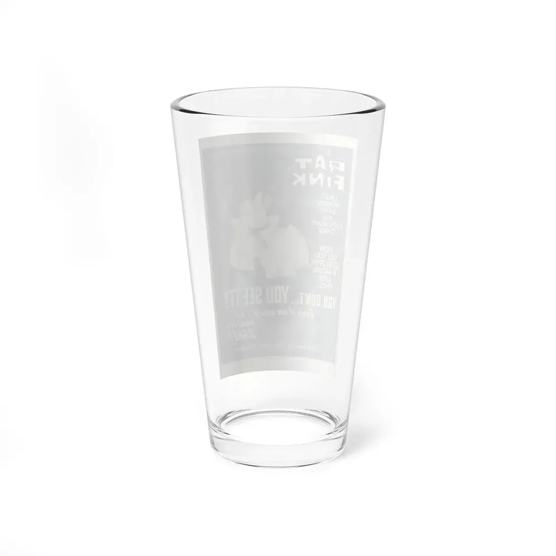 RAT PFINK A BOO BOO 1966 Movie Poster - Pint Glass 16oz - Go Mug Yourself