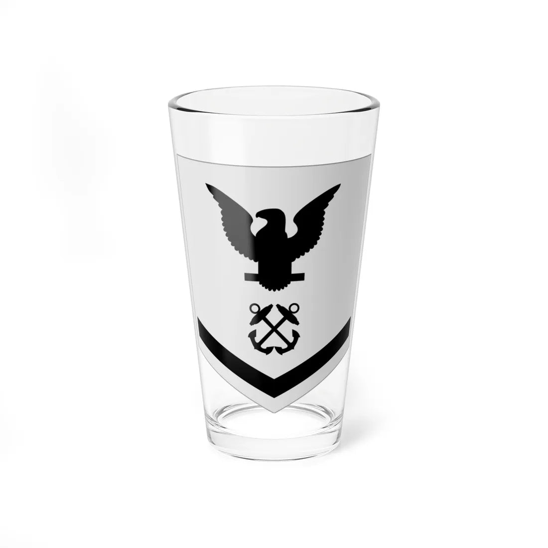 Rate insignia of a United States Navy boatswains mate third class summer (United States) (Military Rank) Pint Glass 16oz 16oz - Go Mug Yourself
