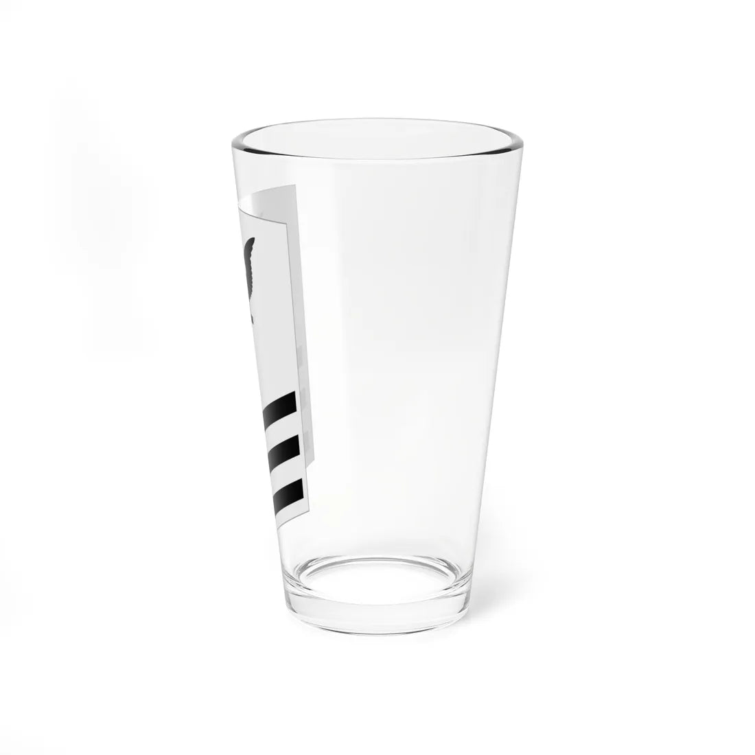 Rate insignia of a United States Navy petty officer first class summer whites (United States) (Military Rank) Pint Glass 16oz - Go Mug Yourself