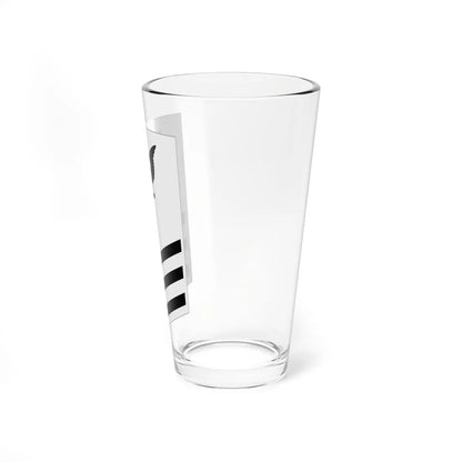 Rate insignia of a United States Navy petty officer first class summer whites (United States) (Military Rank) Pint Glass 16oz - Go Mug Yourself