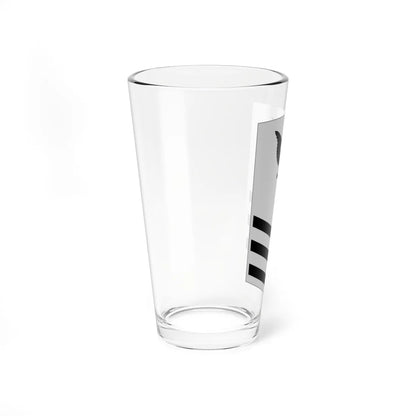 Rate insignia of a United States Navy petty officer first class summer whites (United States) (Military Rank) Pint Glass 16oz - Go Mug Yourself
