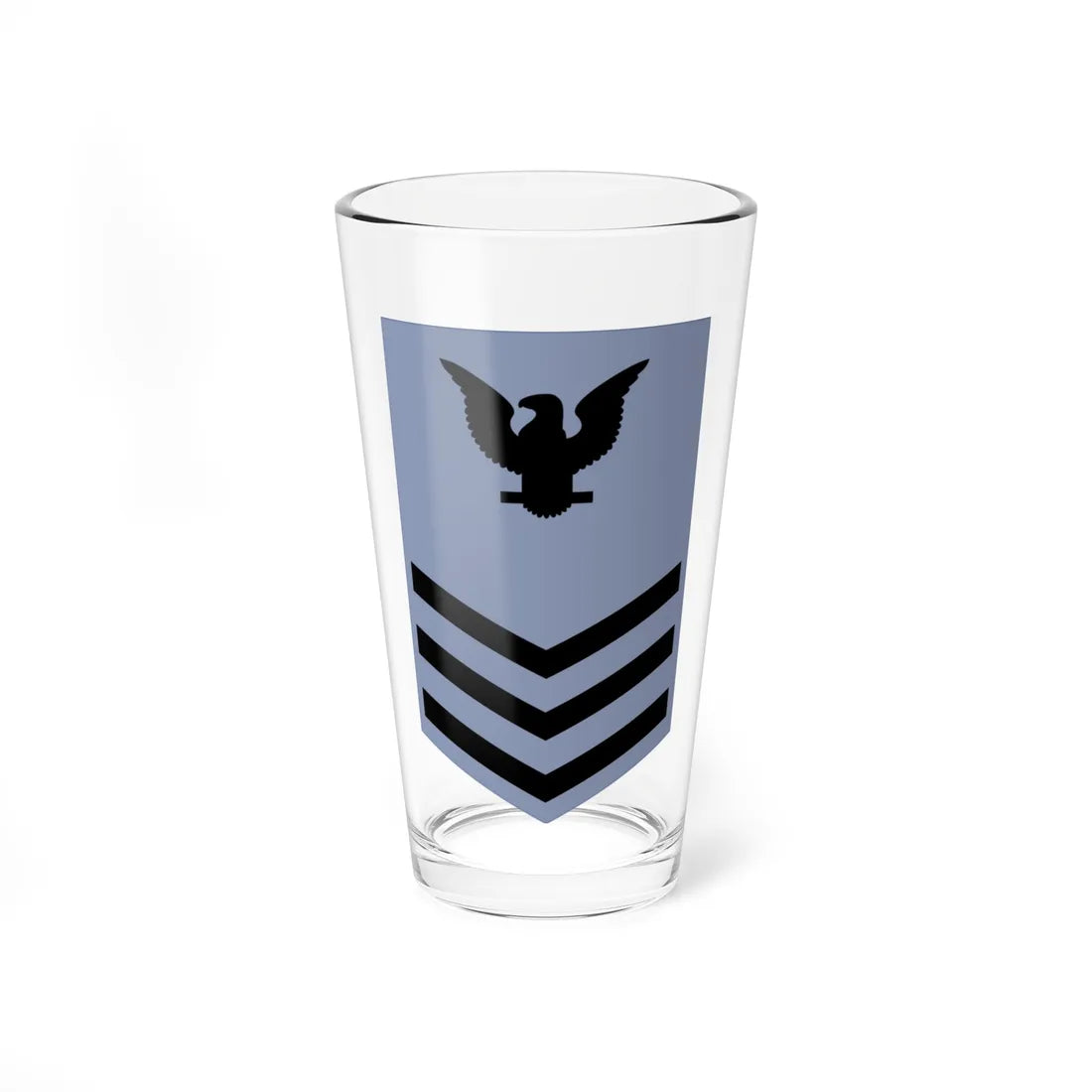 Rate insignia of a United States Navy petty officer first class utilities (United States) (Military Rank) Pint Glass 16oz 16oz - Go Mug Yourself