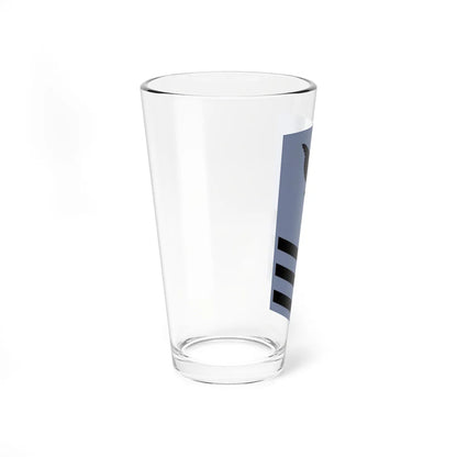 Rate insignia of a United States Navy petty officer first class utilities (United States) (Military Rank) Pint Glass 16oz - Go Mug Yourself