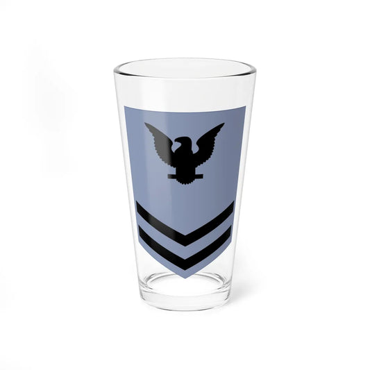 Rate insignia of a United States Navy petty officer second class utilities (United States) (Military Rank) Pint Glass 16oz 16oz - Go Mug Yourself