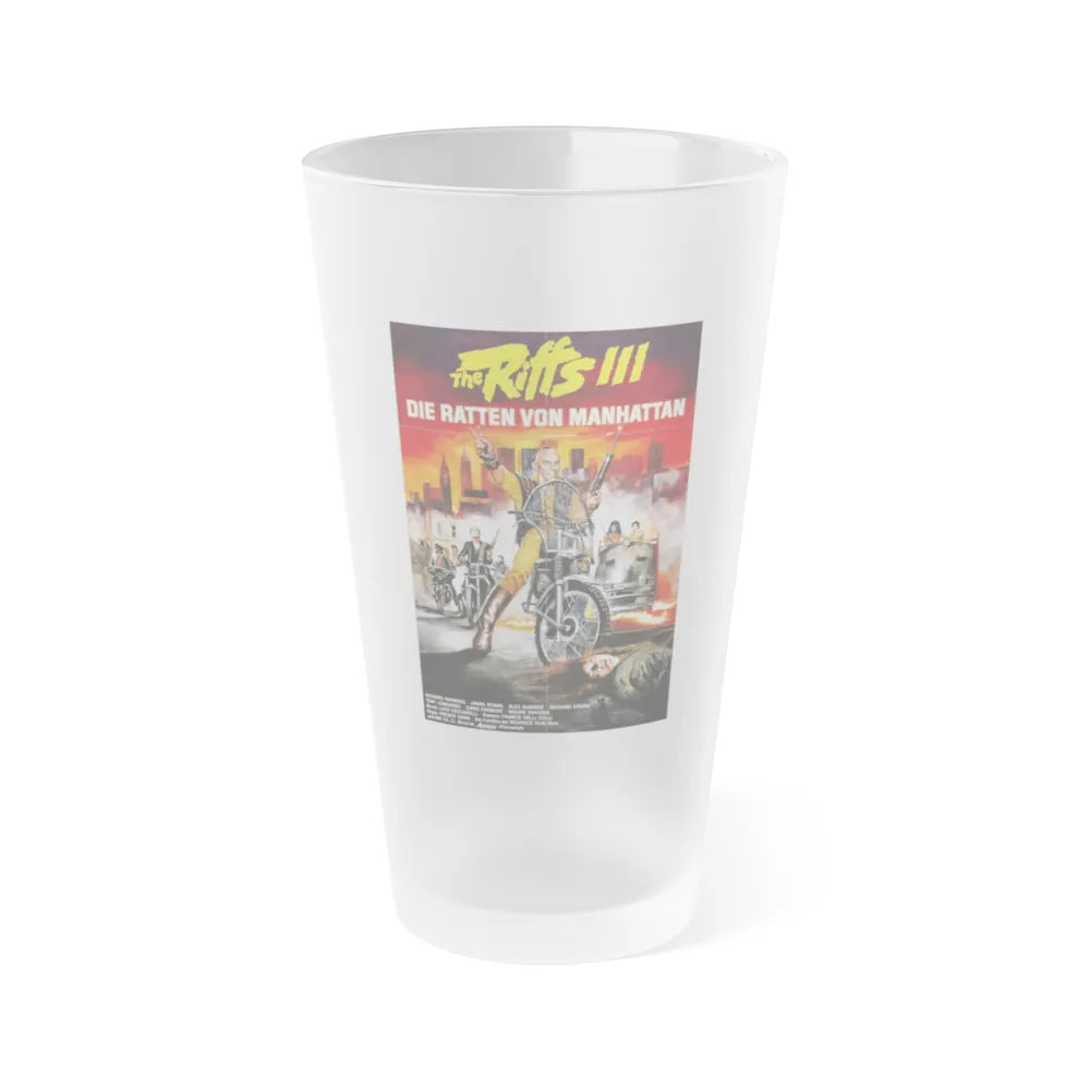 RATS NIGHT OF TERROR (GERMAN) 1984 Movie Poster - Frosted Pint Glass 16oz-16oz-Frosted-Go Mug Yourself