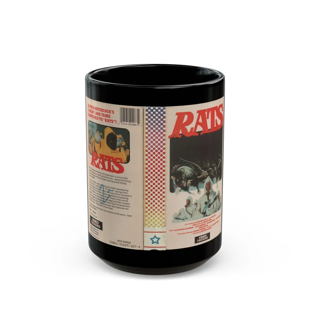 RATS (VHS COVER) - Black Coffee Mug-15oz-Go Mug Yourself